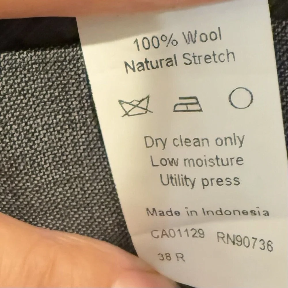 Lauren Ralph Lauren Lord&Taylor Men 100%‎ Wool Blazer Suit Sport Coat Gray 38R